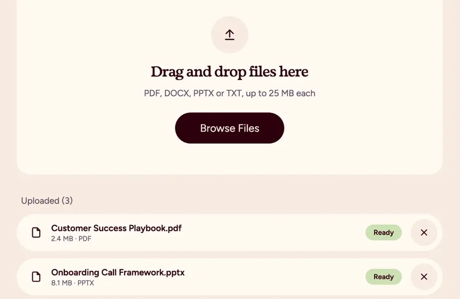 Uploading your playbooks and frameworks